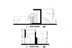 Alzados casa yahualli