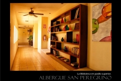8 la biblioteca en pasillo superior san peregrino