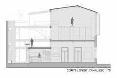 CORTE LONGITUDINAL GALERIA DE ARTE - OBJETO A