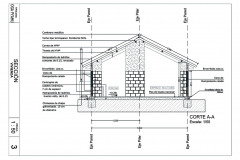 CORTE A  -  VIVIENDA CON IDENTIDAD EN TERRITORIOS MBYA GUARANI